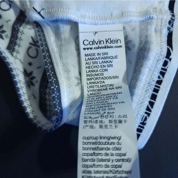 Calvin Klein Cotton Unlined Bralette - Size Small  -  NWT - Picture 4 of 5